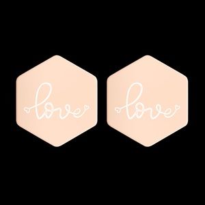 Rose Gold Love Studs